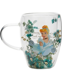 Disney Princess - Cinderella - Glass with Dried Flowers (295ml)