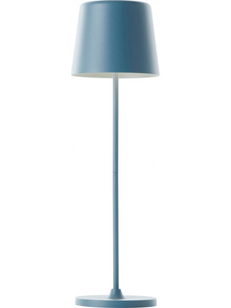 Επιτραπέζιο φωτιστικό LED Brilliant Kaami με μπαταρία, USB, ισχύ 2W και διαστάσεις 10x10x37cm - Ματ Μπλε