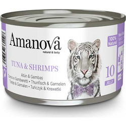 Amanova Adult 10 with Tuna & Shrimps in Jelly 70gr