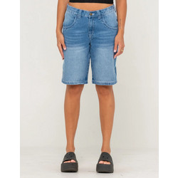 Rusty Flip Mommy W Low Rise Wide Leg Denim Jort