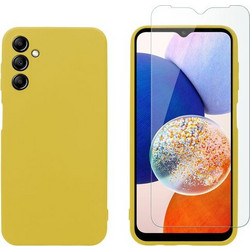 Redshield Samsung Galaxy A14 TPU & Tempered Glass Yellow Θήκη Κινητού & Προστατευτικό Οθόνης