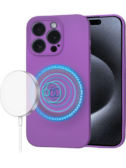 Θήκη Techsuit SoftFlex MagSafe για iPhone 15 Pro μωβ