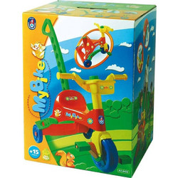 Androni Giocattoli Hello Kitty Triciclo Androni Τρίκυκλο Ποδήλατο με Χειρολαβή για 15+ Μηνών Πολύχρωμο 6420-HK