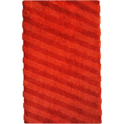 Χαλάκι Μπάνιου Oblique Linen - Κόκκινο 60x100 εκ