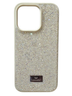 Glitter Powder Σκληρή Θήκη για iPhone 14 Pro σε Μπεζ Χρώμα μπεζ Θήκη πλάτης Πλαστικό, Σιλικόνη