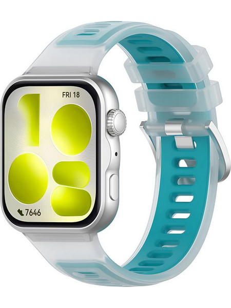 Techsuit W084 Λουράκι Σιλικόνης Turquoise (Huawei Watch Fit 3 / Fit 4 / Fit 4 Pro / Fit 5 / Fit 5 Pro)