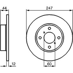 Bosch Δισκόπλακα - 0 986 479 B45