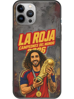Θήκη La Roja Campeones del Mundo - Marc Cucurella iPhone 12 Pro Max Black TPU (Μαύρη Σιλικόνη)