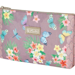 Herlitz Ladylike Butterflies Κασετίνα Γκρι 50043781