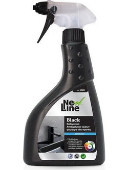 Black Αντιθαμβωτικό Καθαριστικό Για Μαύρα Είδη Υγιεινής New Line 500ml