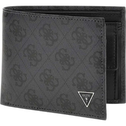 GUESS ACCESSORIES M MILANO BLLFLD W COIN POCKET WALLET - SMVELELEA20-BLA MULTI