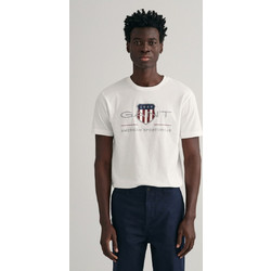GantArchive Shield T-shirt Λευκό