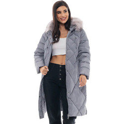 Splendid Γυναικείο Μπουφάν Χειμωνιάτικο Puffer Μακρύ Γκρι 48-101-016