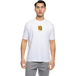 S' Ανδρικό μπλουζάκι με τύπωμα στην πλάτη 53-206-009 WHITE