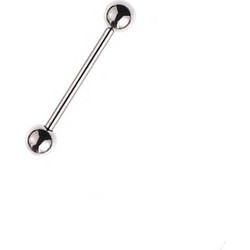 Sequoia Σκουλαρίκι Piercing barbell/μπάρα Ατσάλι I-00401 (1.6*14*5)