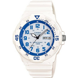 Casio Ανδρικό Ρολόι με Λευκό Καουτσούκ Λουράκι MRW-200HC-7B2VD
