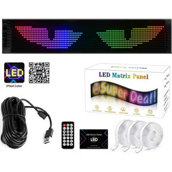 Εύκαπμπτη LED επιγραφή Matrix Panel με Bluetooth, App και τηλεχειριστήριο 19x133cm