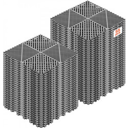 Πατάκια Αποχέτευσης VEVOR Interlocking, 310x310 mm, Πλακάκια Δαπέδου Γκαράζ, Αντιολισθητικό Πατάκι Ντους από Πλακάκια Αποχέτευσης PP, Αυτοαποστραγγιζόμενο, Εύκολη Εγκατάσταση, για Μπάνιο, Κουζίνα, Πισ