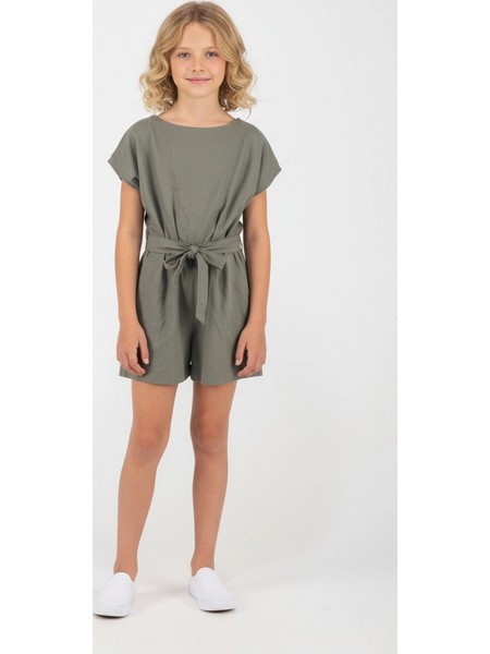 Joyce Ολόσωμη Λινή Φόρμα Σορτς για Κορίτσι 2645730-KHAKI