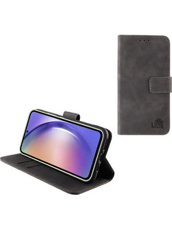 LIME ΘΗΚΗ SAMSUNG A54 5G A546 6.4" ESSENTIAL MAGNET BOOK STAND CLIP GREY