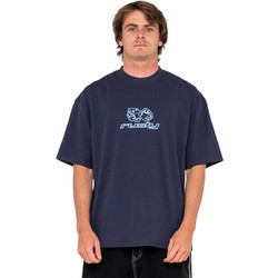 RUSTY DOUBLE OR NOTHIN T-SHIRT NAVY BLUE 2