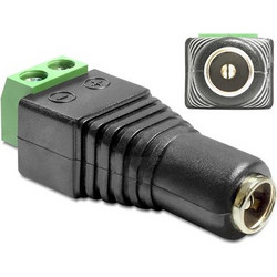 Delock Adapter DC 2.1 x 5.5 mm female To Terminal Block 2 pin (65421)