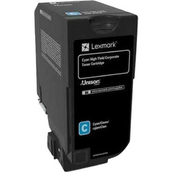 Lexmark 74C2HCE Cyan Toner
