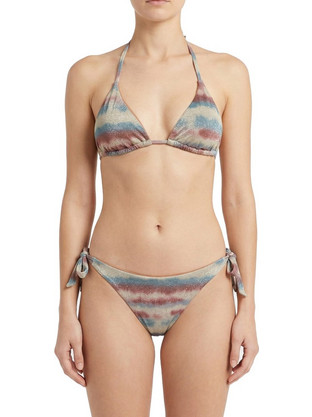 Γυναικείο μαγιό τριγωνάκι Tie-Dye ταμπά