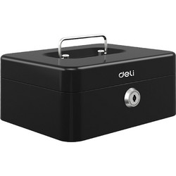 DELI Portable Mini Cash Box Black - (ET500)