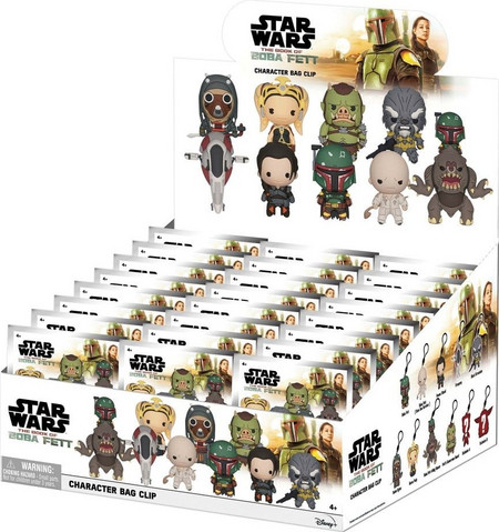 Star Wars: The Book of Boba Fett 3D Foam Bag Clips Series 1 Display (24)