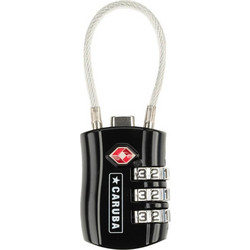 Caruba Cable Lock TSA - Κλειδαριά Με Καλώδιο Και Τροχό με 3 αριθμούς (CCL-1)