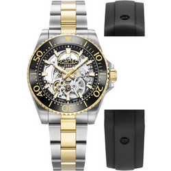 Roamer Premier Skeleton Ανδρικό Ρολόι Αυτόματο με Δίχρωμο Μεταλλικό Μπρασελέ 986984-47-85-21