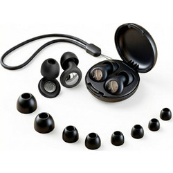 Tech-Protect QuietFit Silicone Earplugs with Acoustic Filter - Black
