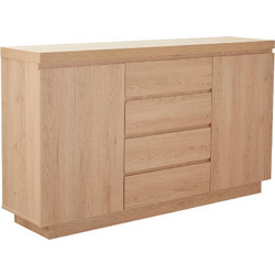 DRUVO ΜΠΟΥΦΕΣ 2ΠΟΡΤΕΣ 4ΣΥΡΤΑΡΙΑ ΦΥΣΙΚΟ 160x39x92cm LIBERTA 05-0822