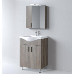 Σετ Έπιπλο Μπάνιου SIENA SONOMA DARK 65 9SSI065SD0W Πάγκο 61x34x83cm Martin