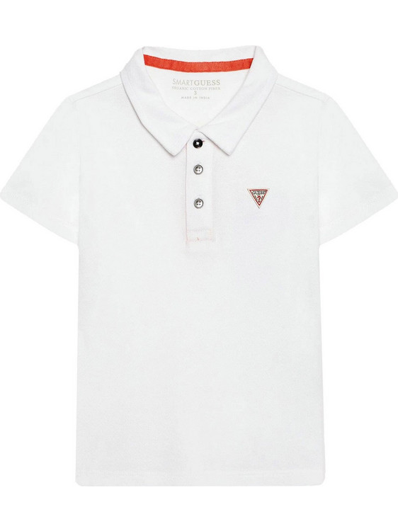 Guess Παιδικό Polo Κοντομάνικο Λευκό L2GP02KAPY0-G011