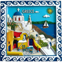Tουριστικό μαγνητάκι Souvenir - Σετ 12pcs - Greece - 678505