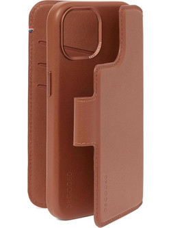 Θήκη Decoded Γνήσια Δερμάτινη MagSafe Detachable Wallet ΠΟΡΤΟΦΟΛΙ για Apple iPhone 15 Plus 6.7 5G 2023 - ΚΑΦΕ - DE-D24IPO15PLDW5TN