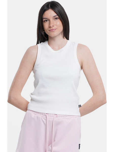 Up Ribbed Butterfly Γυναικεία Αμάνικη Μπλούζα GQ226TUPBW15-BCOBAH Bahia White