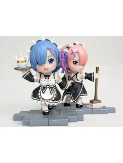 Φιγούρα Rem and Ram Chibi from Re Zero 3D εκτυπωμένη