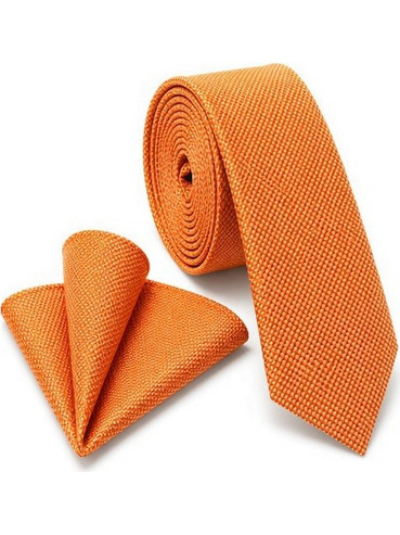 JANLOUIE TIE OXFORD WITH HANDKERCHIEF 5,5CM