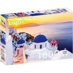 Puzzle ENJOY Puzzle Sunrise Over Santorini 1000 Κομμάτια