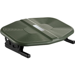 POWERTECH υποπόδιο γραφείου PT-1566 με ρυθμιζόμενη κλίση, μαύρο/λαδί