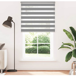 vidaXL Στόρι Ζέβρα 120,9 x 230 εκ. Πλάτος Υφάσματος 116,7 εκ. γκρι 240219