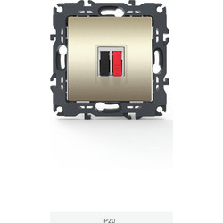 PRIME ΠΡΙΖΑ ΗΧΕΙΩΝ ΜΟΝΗ ΜΕ ΚΛΙΠ 36-230VAC IP20 MAT ΣΑΜΠΑΝΙΖΕ