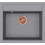 Helika Quadro SQQ100-202 Ένθετος Νεροχύτης Γρανίτη Γκρι SQQ100W-202-AQF-001V-C 56.5x51cm