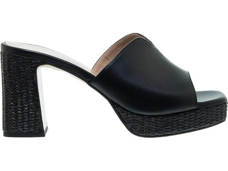 MOURTZI ΓΥΝΑΙΚΕΙΑ ΔΕΡΜΑΤΙΝΑ MULES 55/553G17 ΜΑΥΡΟ