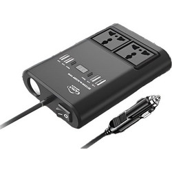 Μετατροπέας Ρεύματος Αυτοκινήτου 12V σε 220V με 2 Πρίζες USB