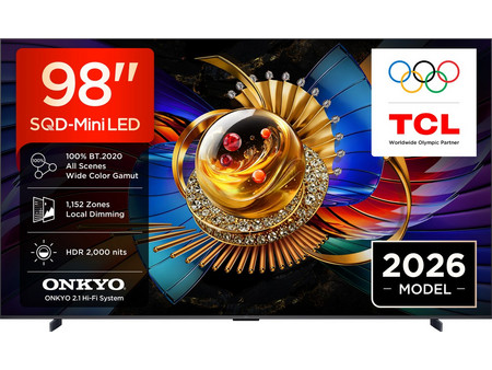 TCL SQD-Mini LED 98Q7D PRO Smart Τηλεόραση 98" 4K UHD Mini LED HDR (2026)