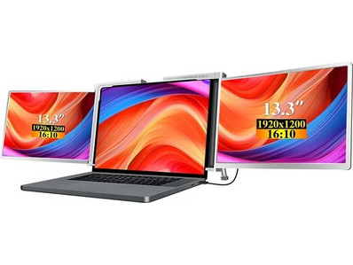 Extralink Smart Life S350 2-Screen IPS Φορητό Monitor 13.3" 1920x1200 FHD 60Hz